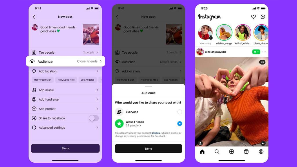 Así se crea contenido para la lista de amigos en Instagram