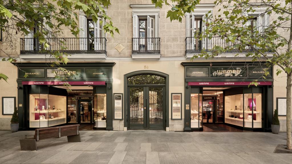 Fachada de la tienda de Wempe en Madrid.