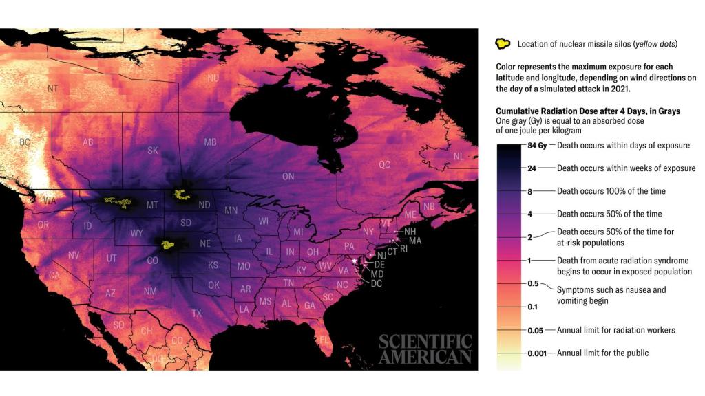 Peor escenario de ataque nuclear en EEUU