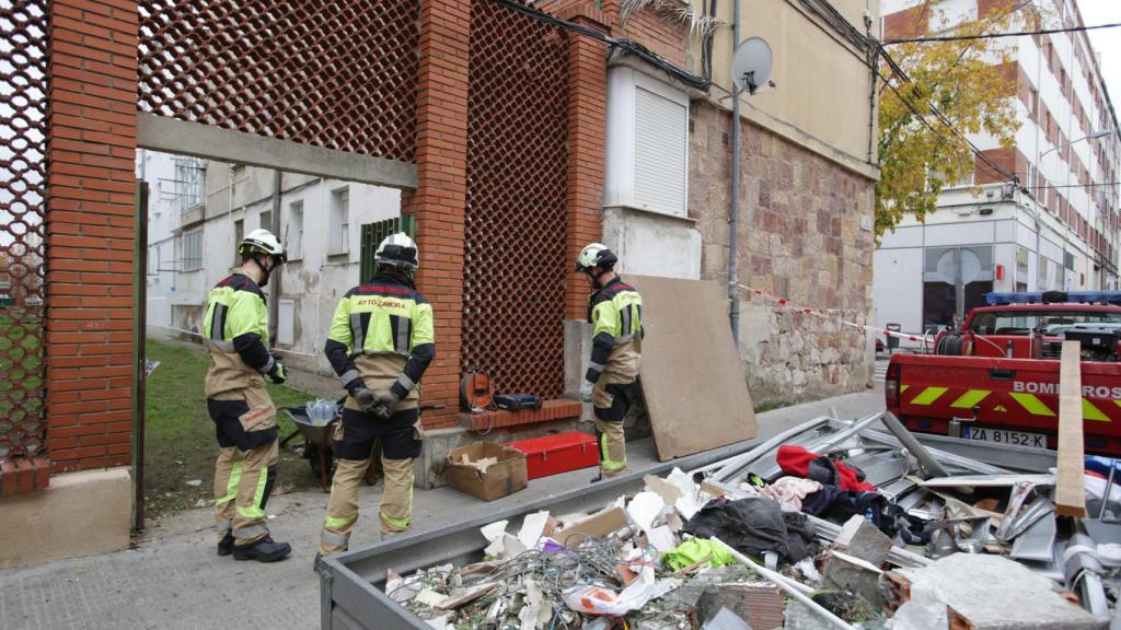 Día después de la explosión en la calle Núñez de Balboa