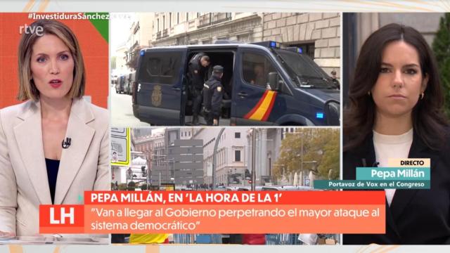 Silvia Intxaurrondo y Pepa Millán en 'La hora de La 1'.