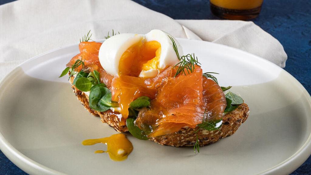 Tostada de salmón
