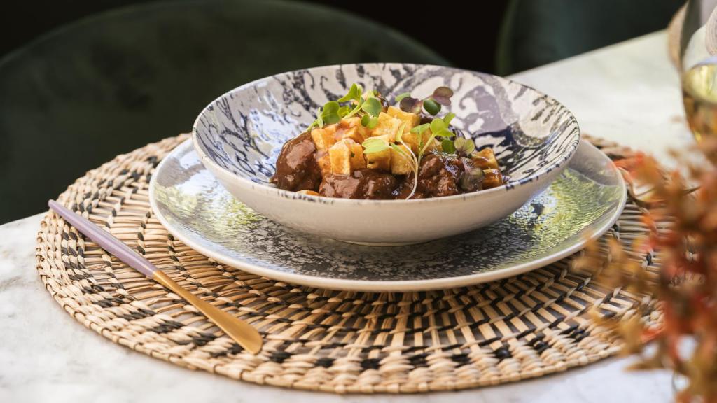Albondigas ternera gallega con patatas rosti