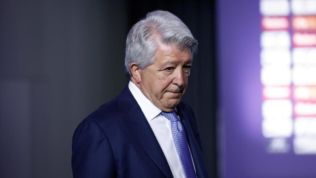 Enrique Cerezo, en un acto del Atlético de Madrid