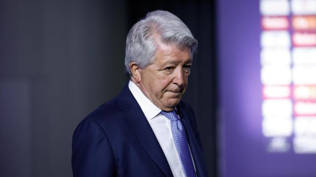 Enrique Cerezo, en un acto del Atlético de Madrid