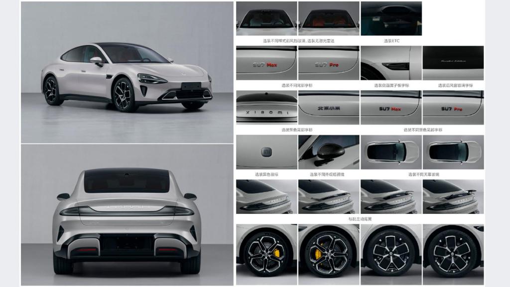 Imágenes del coche eléctrico Xiaomi SU7