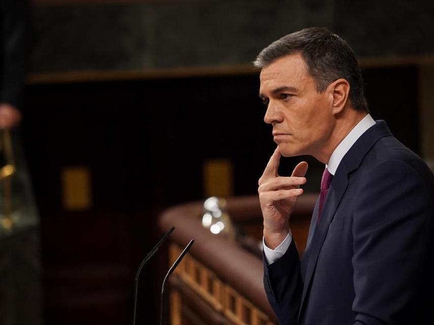 Pedro Sánchez, en el Congreso de los Diputados.