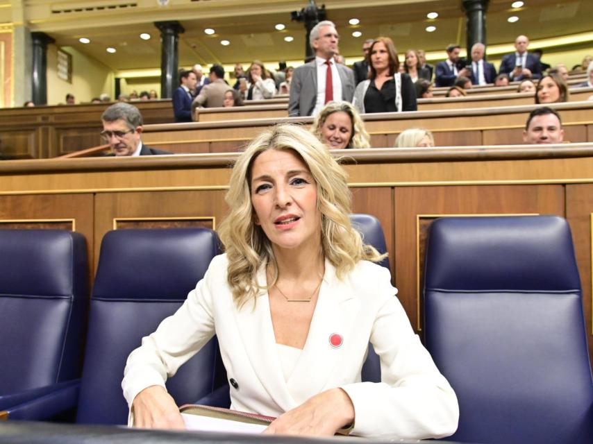 Yolanda Díaz en el Congreso de los Diputados.