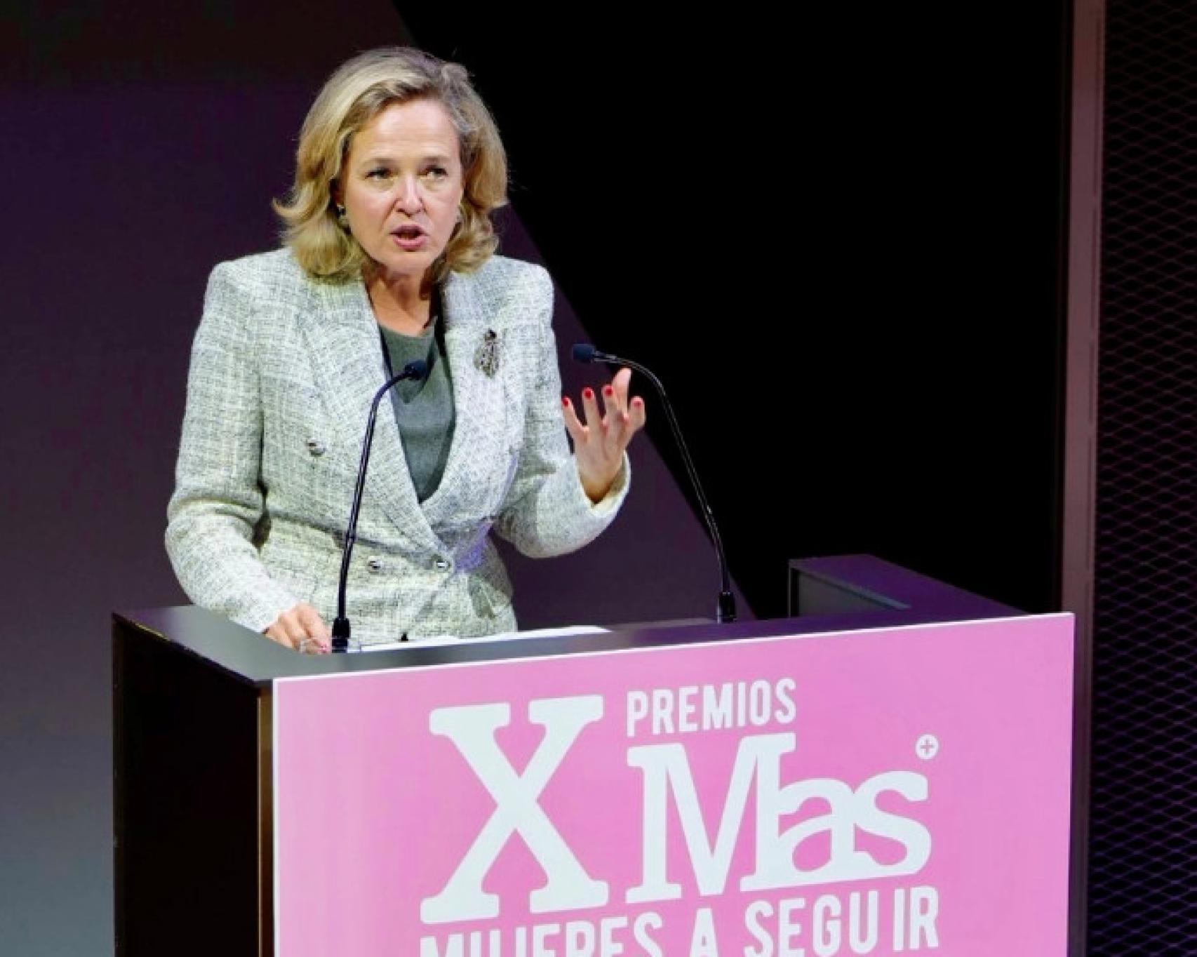 Nadia Calviño en los X Premios MAS.