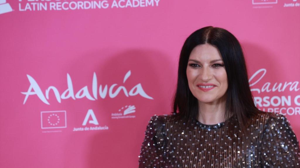 Laura Pausini a su llegada al acto. Foto: Rocío Ruz / Europa Press