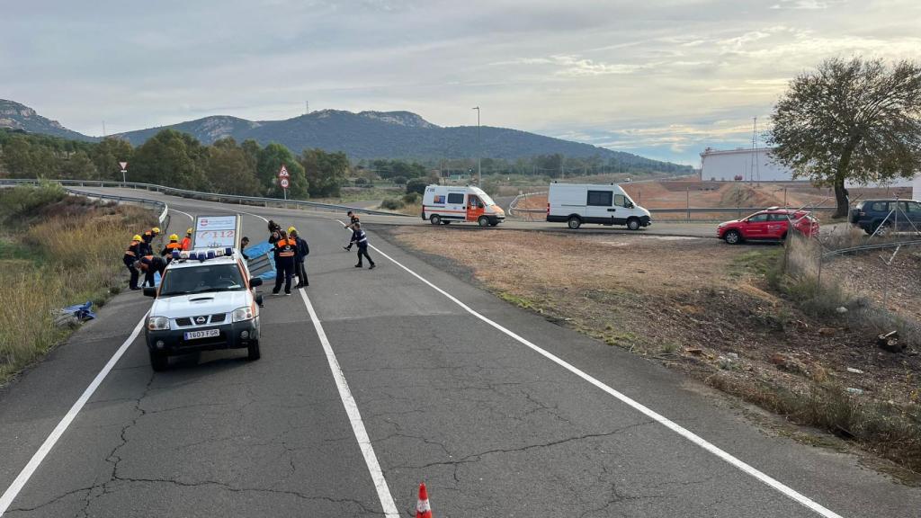 Imagen del simulacro. Foto: 112 CLM.