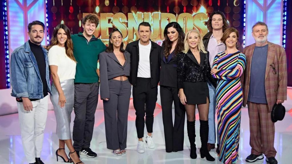 Imagen de la rueda de prensa de 'Desnudos por la vida'.