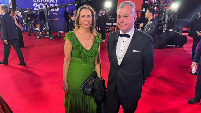 El alcalde de Sevilla, José Luis Sanz, y su mujer, Laura Diaz Cuesta.