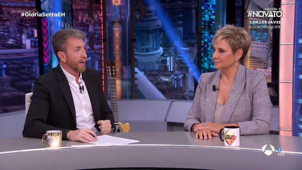 Pablo Motos y Gloria Serra en 'El Hormiguero'.