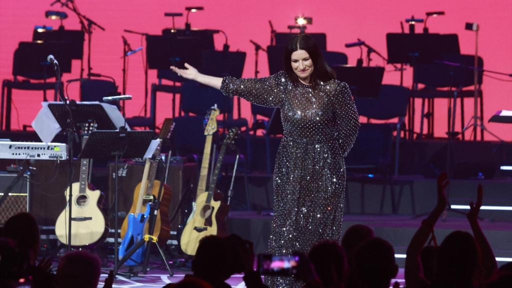 Laura Pausini al inicio de la Gala 'Person of the year' de los Latin Grammy