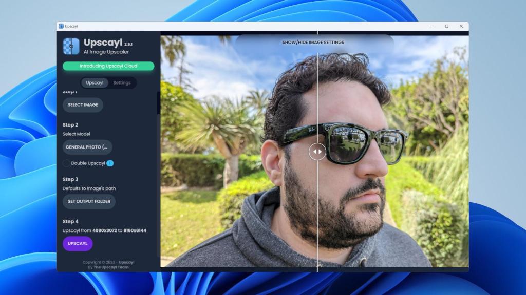 Upscayl permite ampliar la imagen hasta 4 veces usando IA