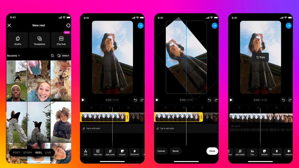 El nuevo hub de audio de Instagram