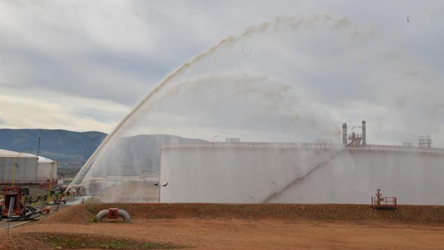 Simulacro en Puertollano. Foto: Eusebio García / Europa Press.