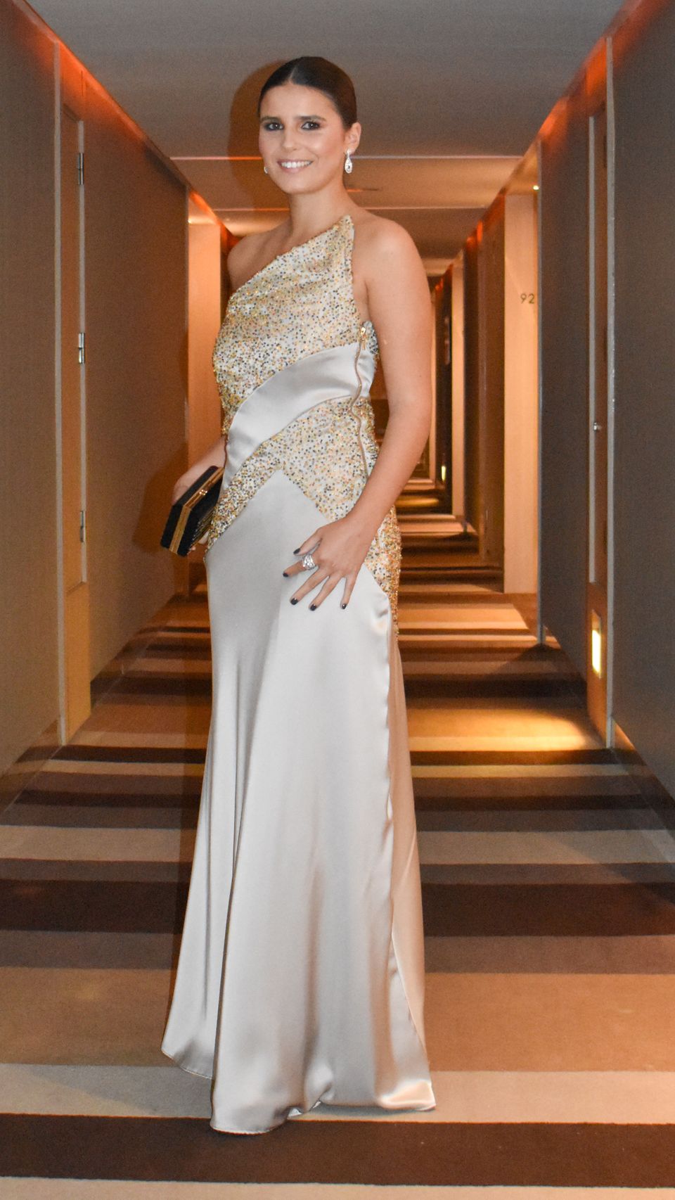 El vestido de pedrería de Tana Rivera, realizado con tecnología 3D.