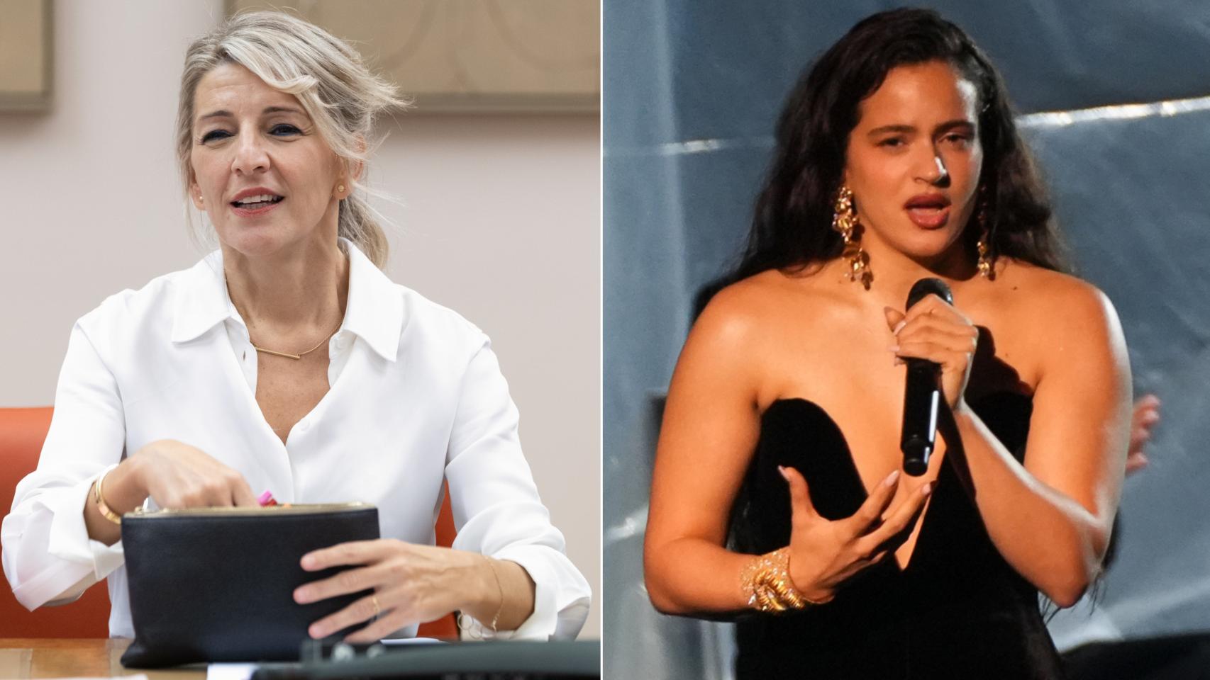 Yolanda Díaz y Rosalía.