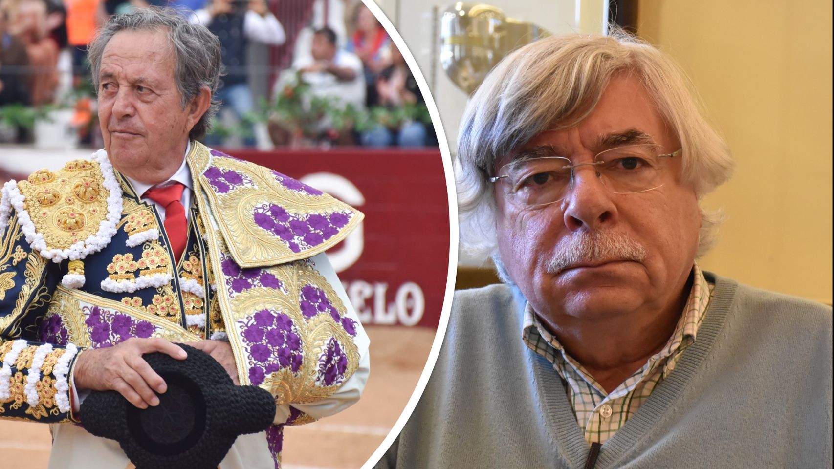 Pedro Gutiérrez Moya ‘El Niño de la Capea’, y Román Álvarez, presidente de Alumni