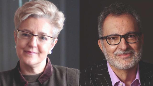 Anna Caballé y Eloy Tizón.