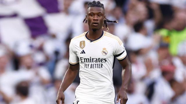 Camavinga, en un partido con el Real Madrid esta temporada.