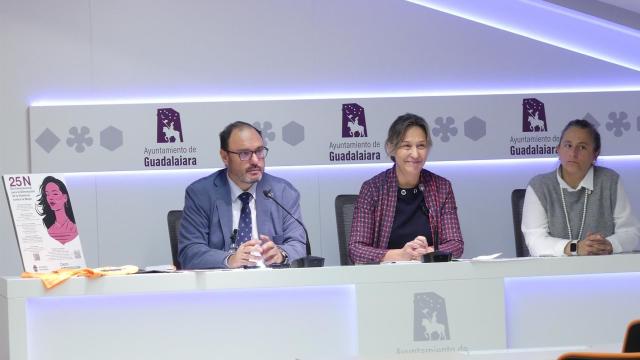 Presentación de los actos del 25N en Guadalajara. Foto: Ayuntamiento.