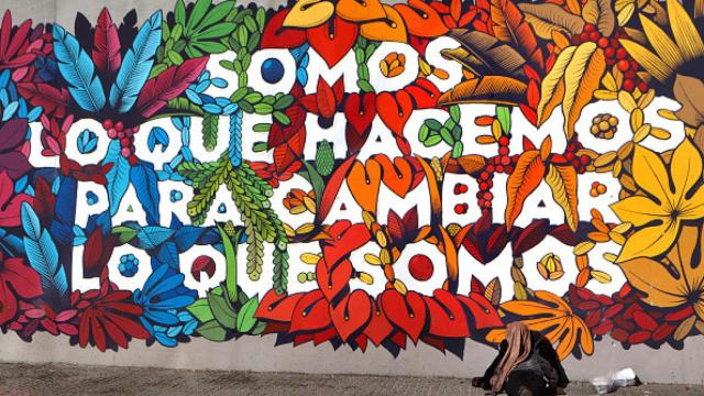 Grafiti de Boa Mistura en Madrid.  David Silverman Getty Images