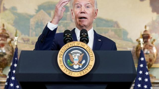 Joe Biden durante una rueda de prensa.