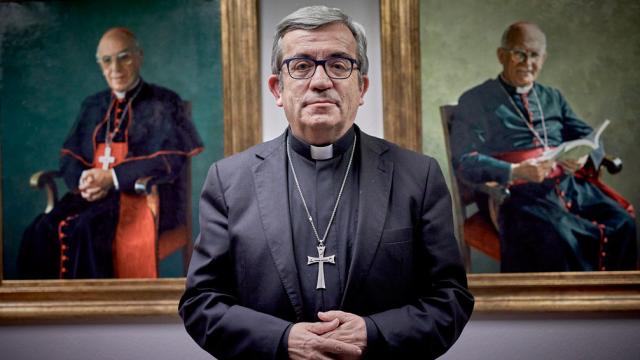 Luis Argüello en la sede de la Conferencia Episcopal en una imagen de archivo