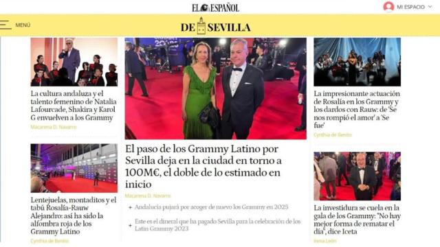 Portada de El Español de Sevilla.