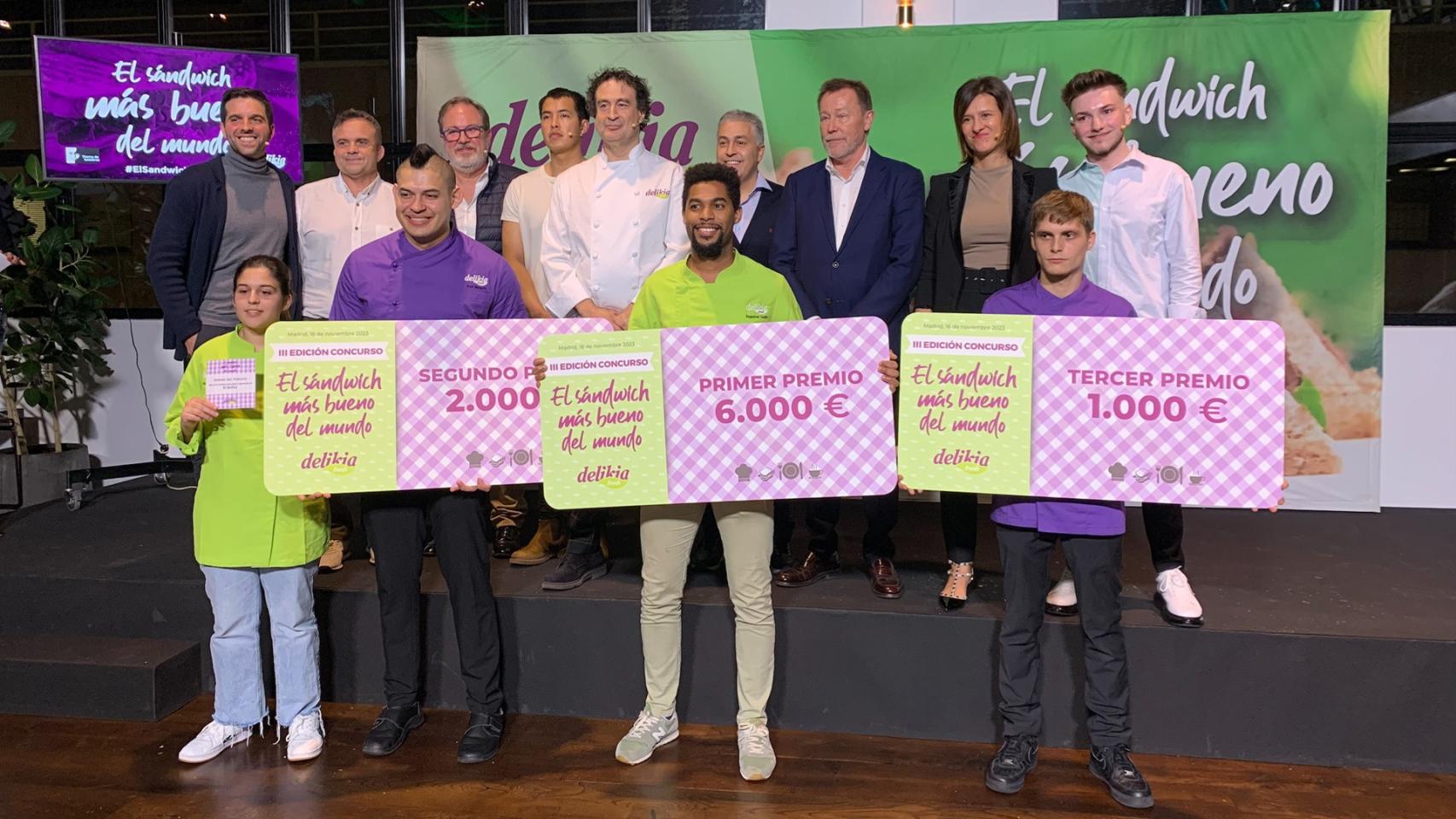 Imagen de los tres ganadores.