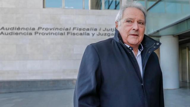 Alfonso Rus en la Ciudad de la Justicia de Valencia.
