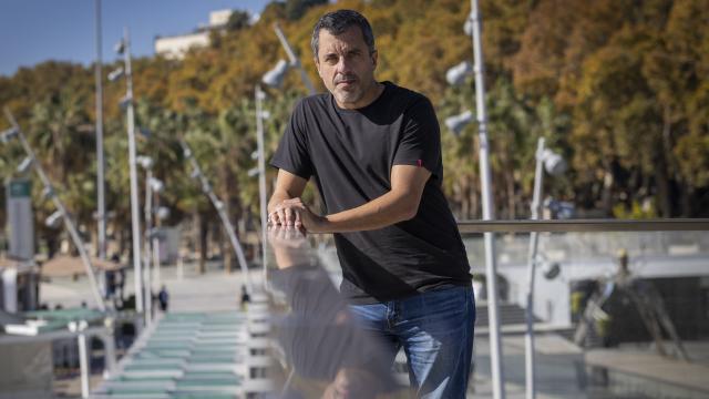 Bernardo Quintero, en el Paseo de la Farola.