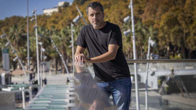Bernardo Quintero, en el Paseo de la Farola.