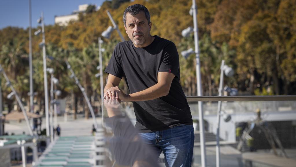 Bernardo Quintero, en el Paseo de la Farola.
