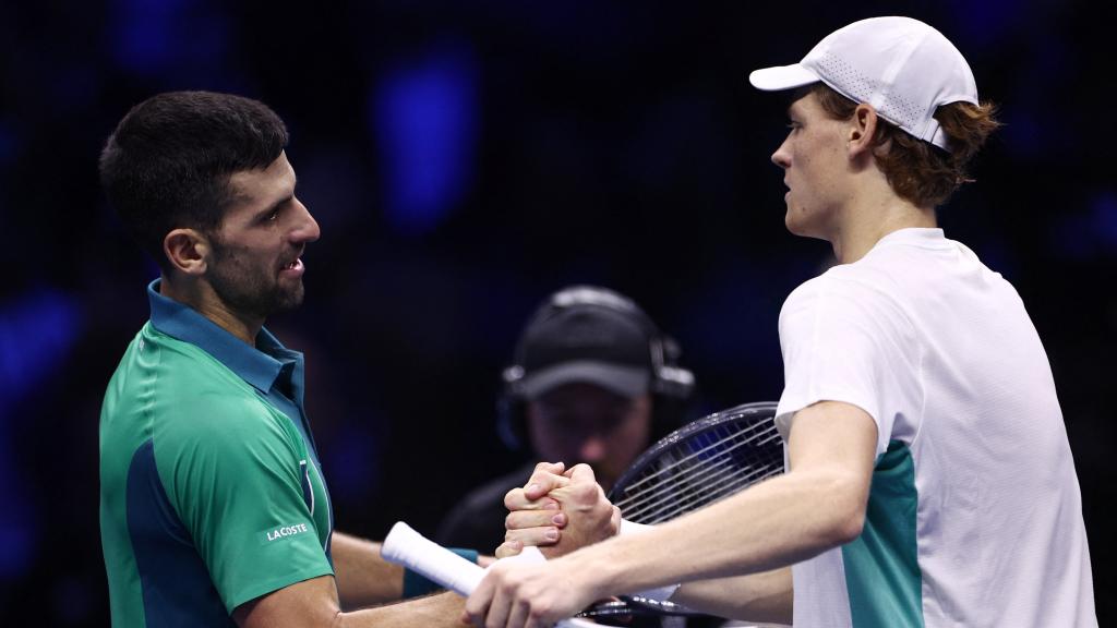Djokovic, en su último partido ante Sinner