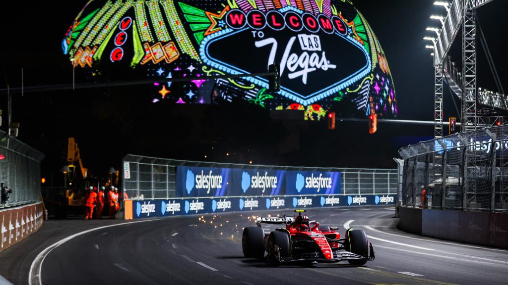 Carlos Sainz, en el Gran Premio de Las Vegas
