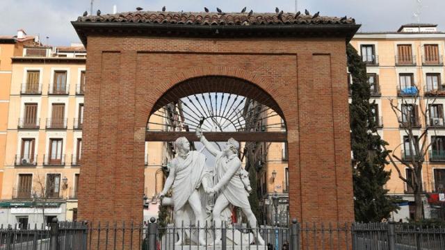 La plaza del Dos de Mayo de Madrid.