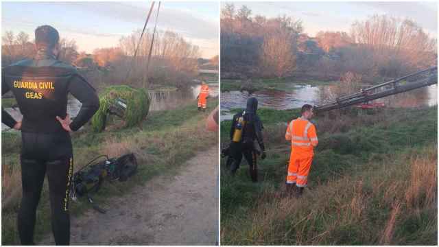 GEAS de la Guardia Civil en el operativo de búsqueda del vecino de Porqueira (Ourense) desparecido.