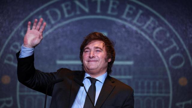 El ganador de las elecciones argentinas, Javier Milei.