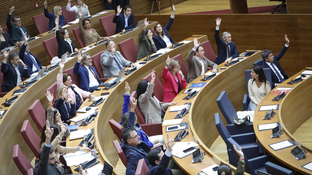 Los diputados del PP votan a mano alzada este lunes