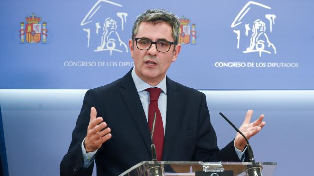 Félix Bolaños en una comparecencia en el Congreso de los Diputados