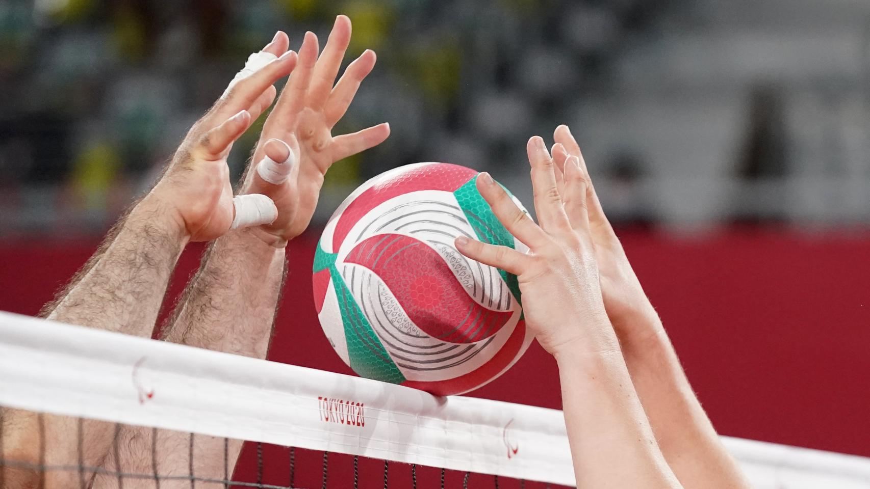 Partido de voleibol.