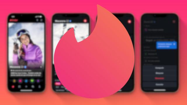 El logotipo de Tinder sobre el nuevo diseño