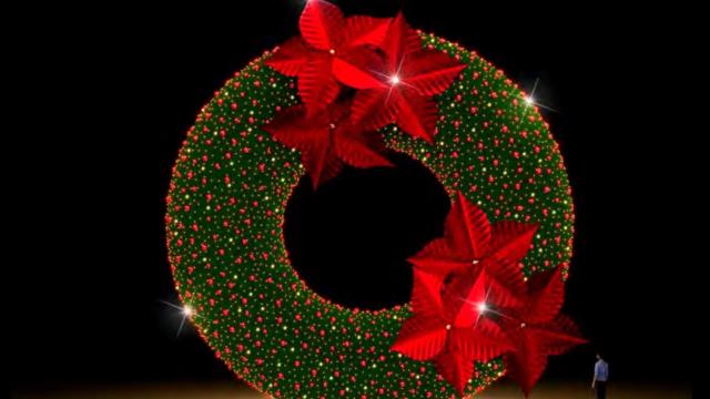 Imagen virtual de la gran corona gigante que el Ayuntamiento de Madrid instalará por Navidad.