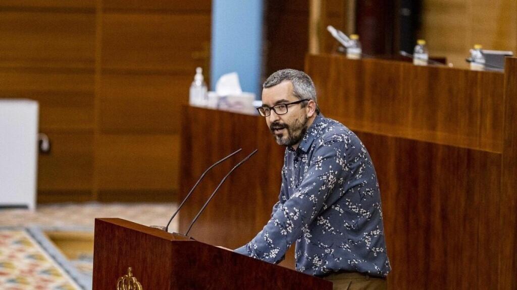 Javier Padilla, en un Pleno de la Asamblea de Madrid.
