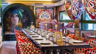 Interior del restaurante Boom Boom Ciao.