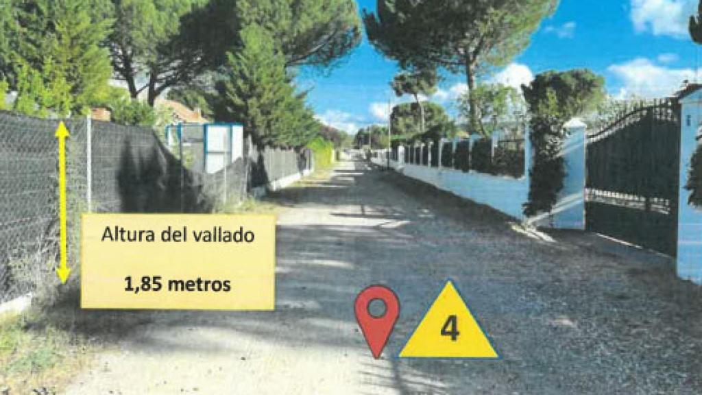 Imagen del lugar en el que pudo producirse el atropello